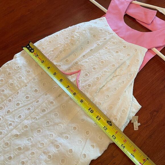 Deadstock Vintage White Eyelet Romper/Jumpsuit - S - Picture 11 of 12